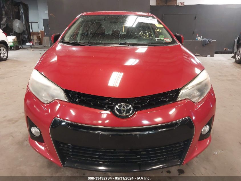 2014 Toyota Corolla S VIN: 2T1BURHE3EC155205 Lot: 39492784