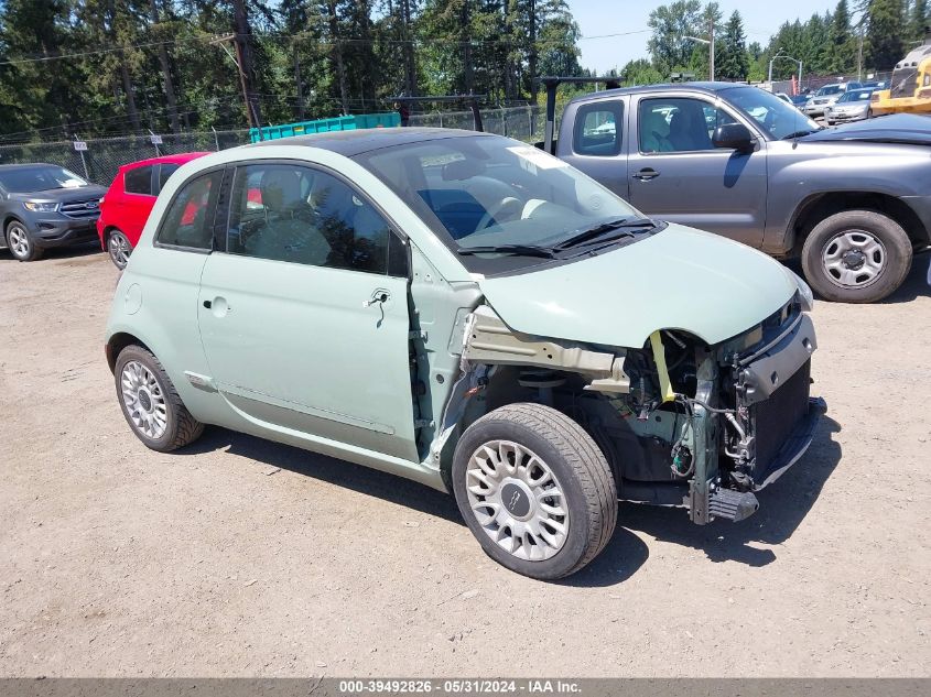 2013 Fiat 500 Lounge VIN: 3C3CFFCR6DT574706 Lot: 39492826