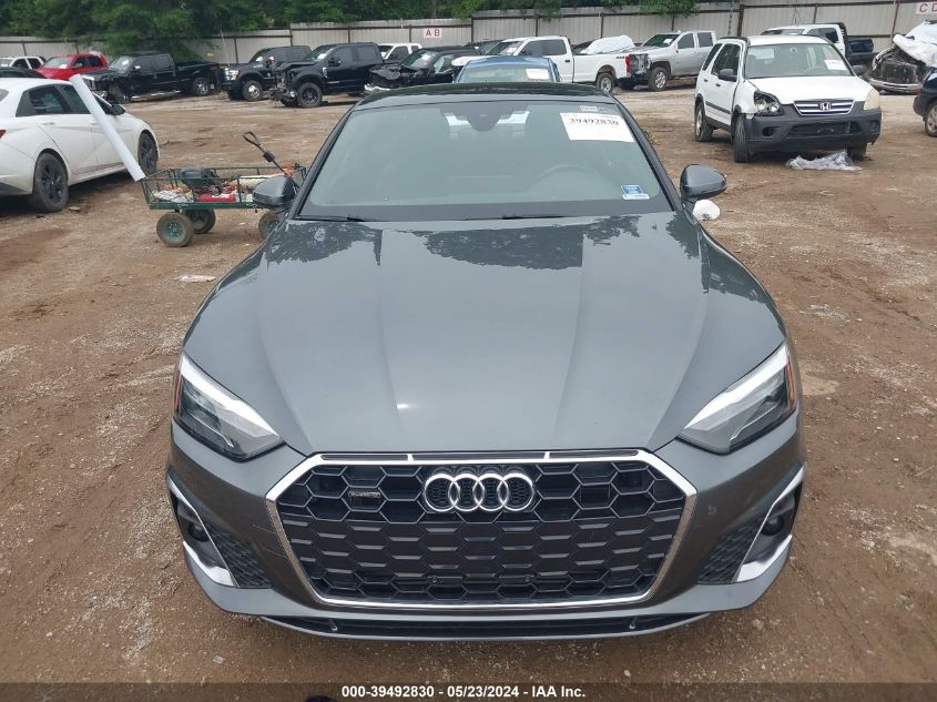 2022 Audi A5 Premium 45 Tfsi S Line Quattro S Tronic VIN: WAUSAAF5XNA026599 Lot: 39492830