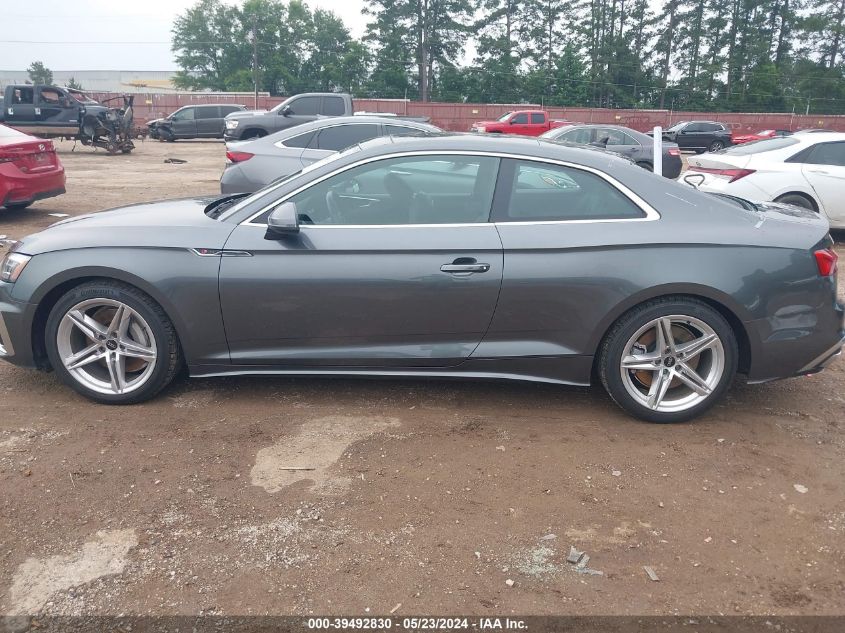 2022 Audi A5 Premium 45 Tfsi S Line Quattro S Tronic VIN: WAUSAAF5XNA026599 Lot: 39492830