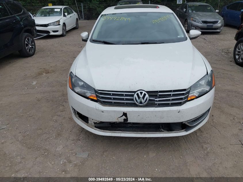 2012 Volkswagen Passat 2.0L Tdi Se VIN: 1VWBN7A34CC093794 Lot: 39492849