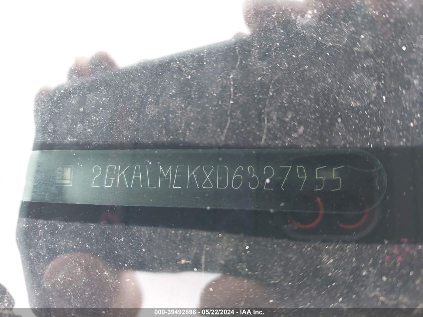 2013 GMC Terrain Sle-1 VIN: 2GKALMEK8D6327955 Lot: 39492896