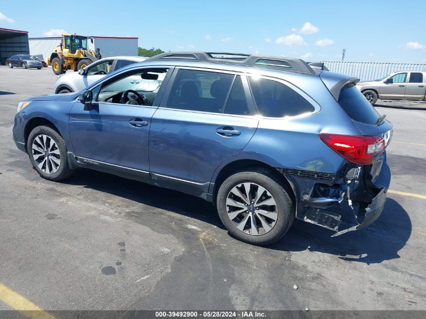 2017 Subaru Outback 2.5I Limited VIN: 4S4BSANC3H3275850 Lot: 39492900