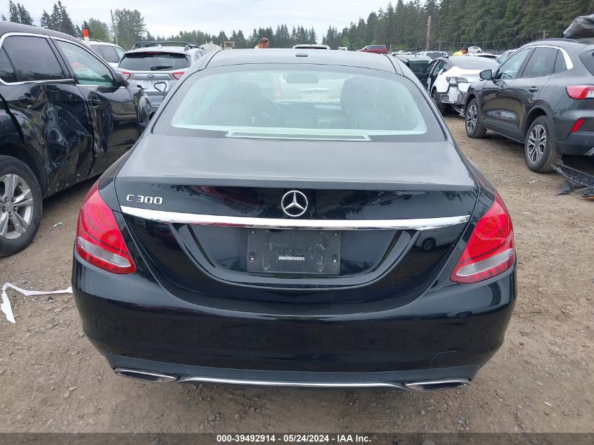 2016 Mercedes-Benz C 300 Luxury/Sport VIN: 55SWF4JB0GU121637 Lot: 39492914