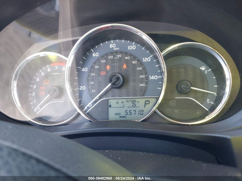 2015 Toyota Corolla Le VIN: 2T1BURHEXFC369822 Lot: 39492968