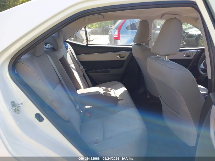 2015 Toyota Corolla Le VIN: 2T1BURHEXFC369822 Lot: 39492968