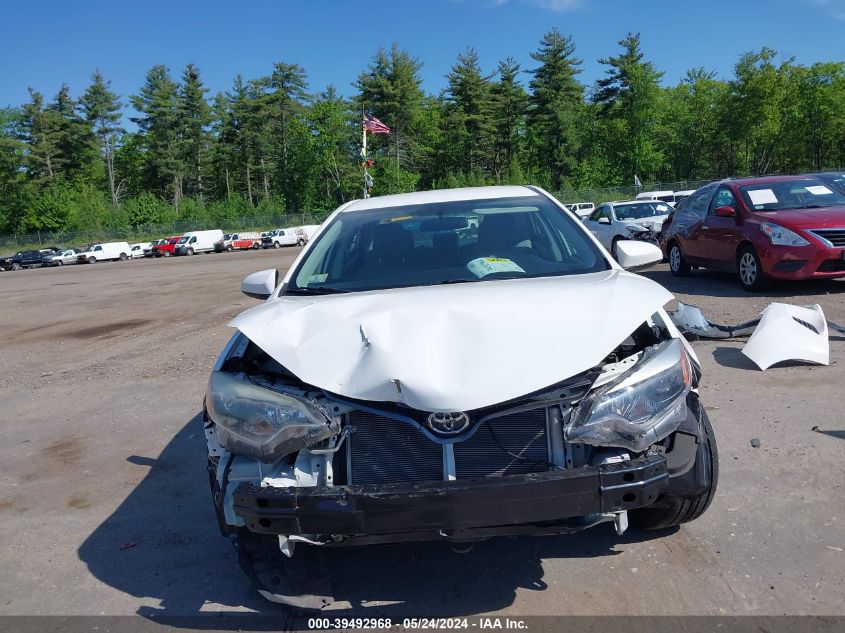 2015 Toyota Corolla Le VIN: 2T1BURHEXFC369822 Lot: 39492968