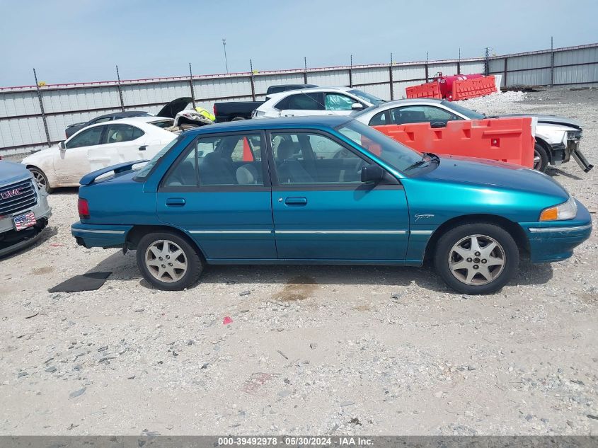 1995 Mercury Tracer Trio VIN: 3MASM10J2SR610299 Lot: 39492978