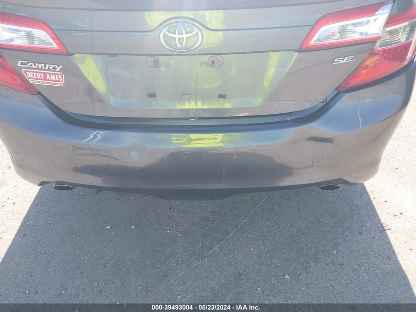 2012 Toyota Camry Se V6 VIN: 4T1BK1FK7CU018862 Lot: 39493004