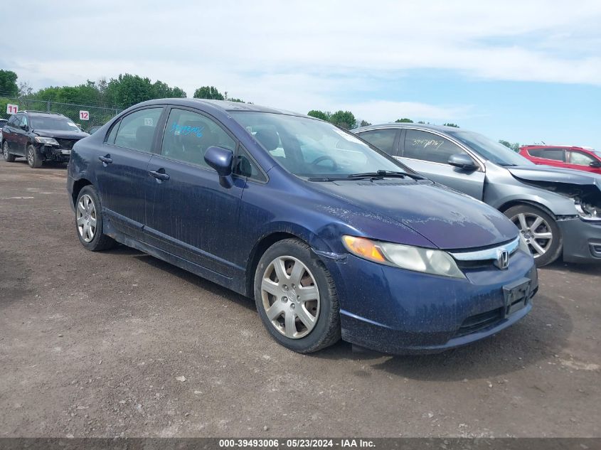 2008 Honda Civic Lx VIN: 2HGFA15508H500492 Lot: 39493006