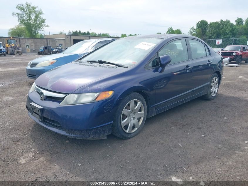 2008 Honda Civic Lx VIN: 2HGFA15508H500492 Lot: 39493006