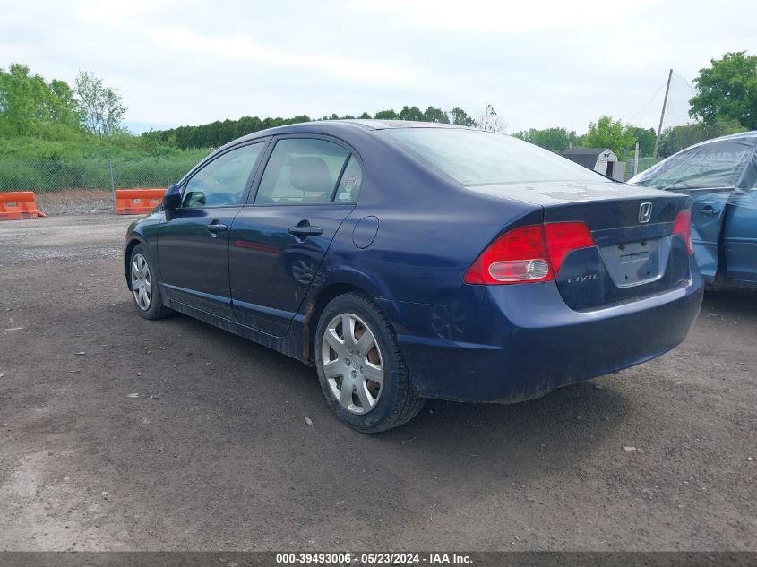 2008 Honda Civic Lx VIN: 2HGFA15508H500492 Lot: 39493006