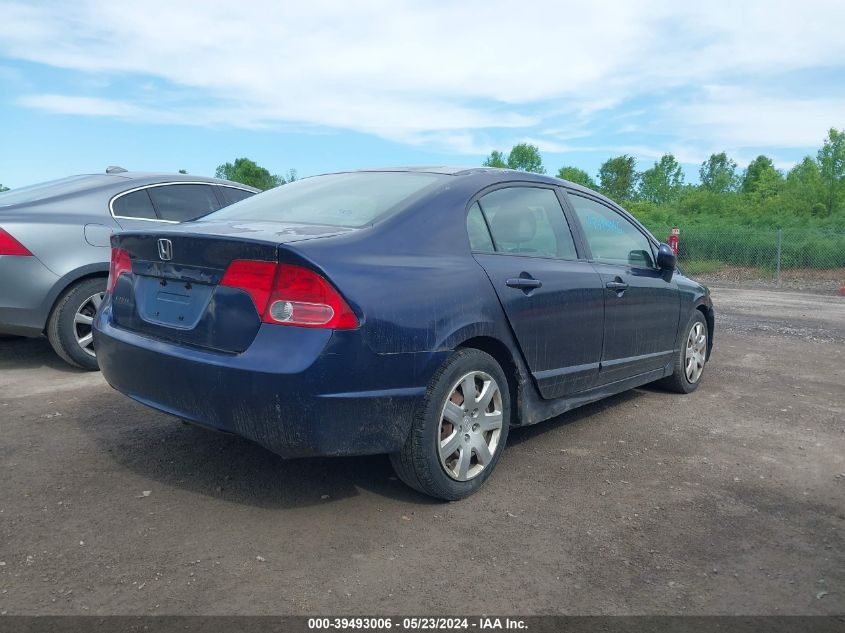 2008 Honda Civic Lx VIN: 2HGFA15508H500492 Lot: 39493006