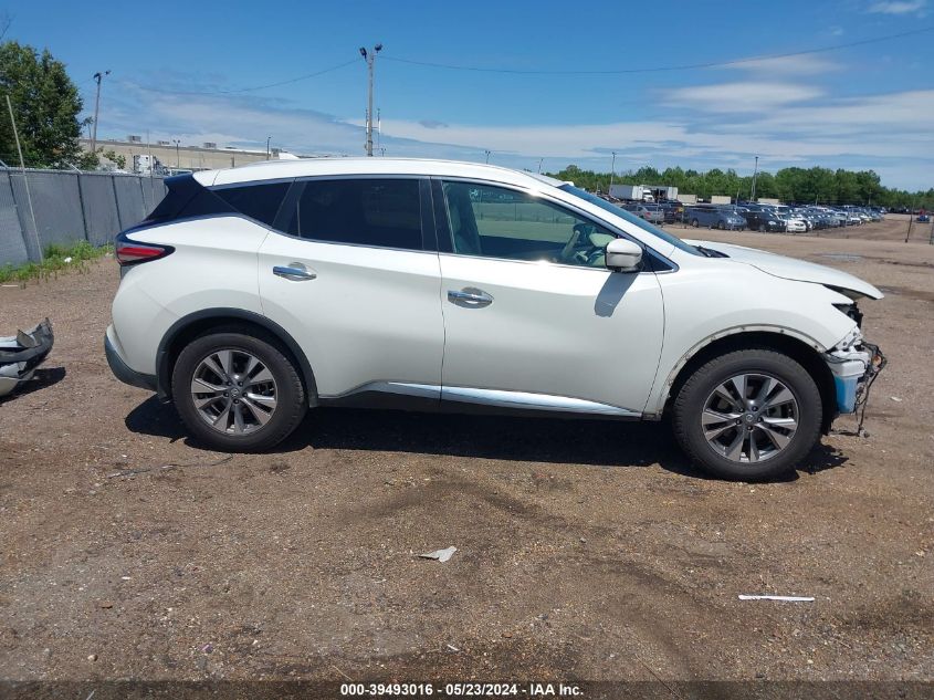 2016 Nissan Murano Sl VIN: 5N1AZ2MG0GN145268 Lot: 39493016