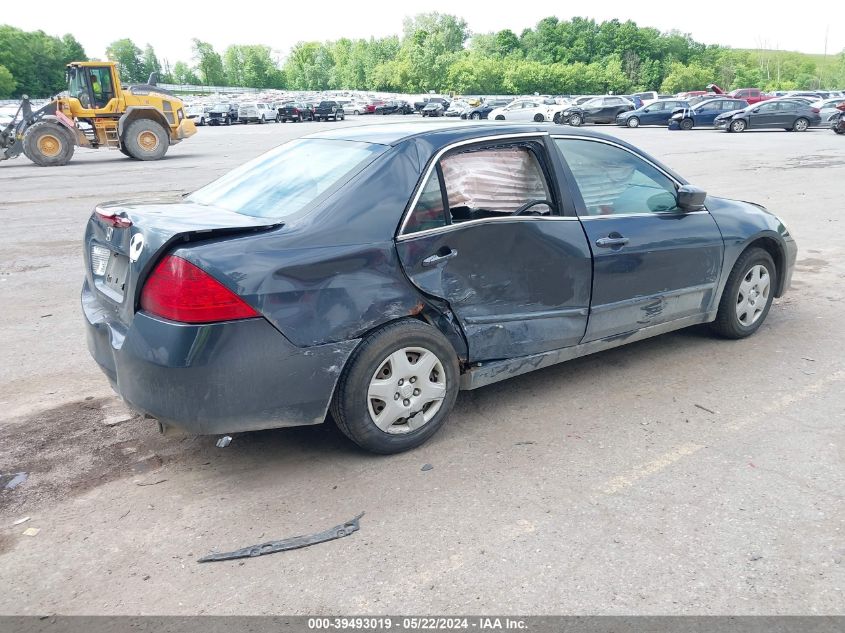 2007 Honda Accord 2.4 Lx VIN: 3HGCM564X7G707655 Lot: 39493019