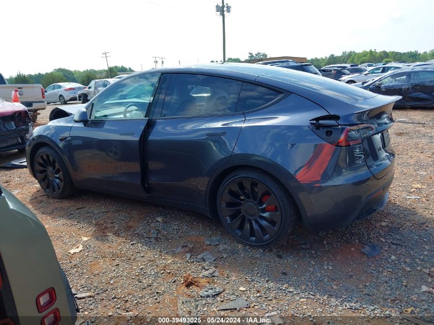 2023 Tesla Model Y Awd/Performance Dual Motor All-Wheel Drive VIN: 7SAYGDEF8PF977548 Lot: 39493025