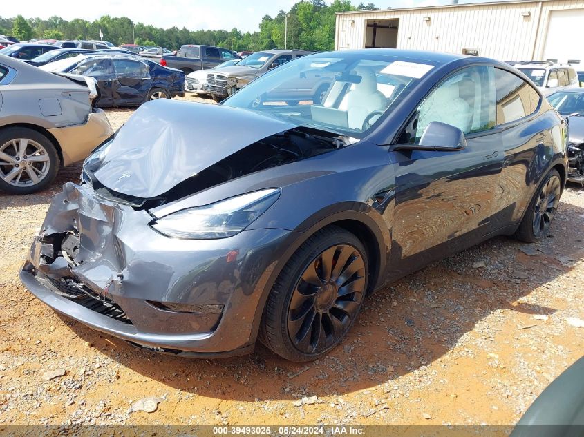 2023 Tesla Model Y Awd/Performance Dual Motor All-Wheel Drive VIN: 7SAYGDEF8PF977548 Lot: 39493025