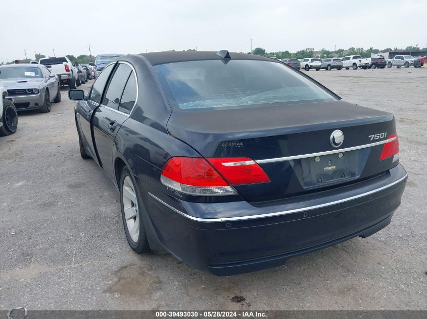 2006 BMW 750 I VIN: WBAHL83546DT05449 Lot: 39493030