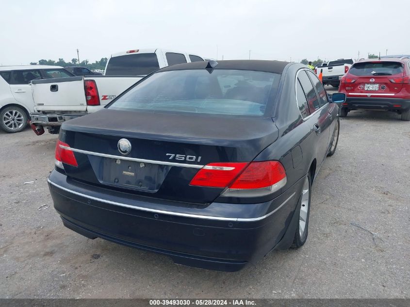 2006 BMW 750 I VIN: WBAHL83546DT05449 Lot: 39493030