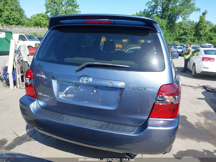 2007 Toyota Highlander Limited V6 VIN: JTEEP21A570224911 Lot: 39493061