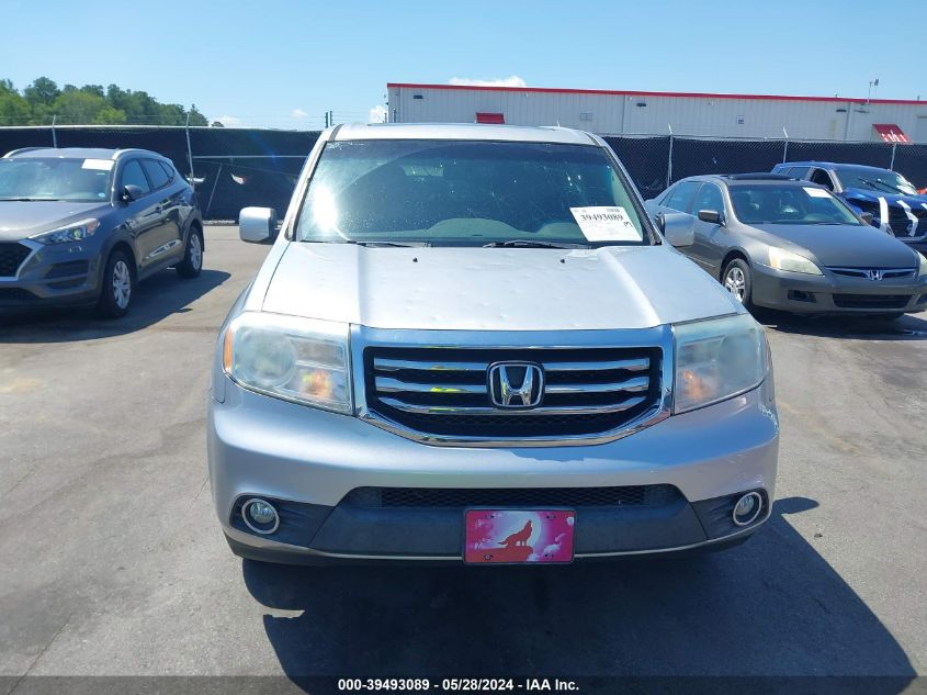 2012 Honda Pilot Ex-L VIN: 5FNYF4H61CB072896 Lot: 39493089