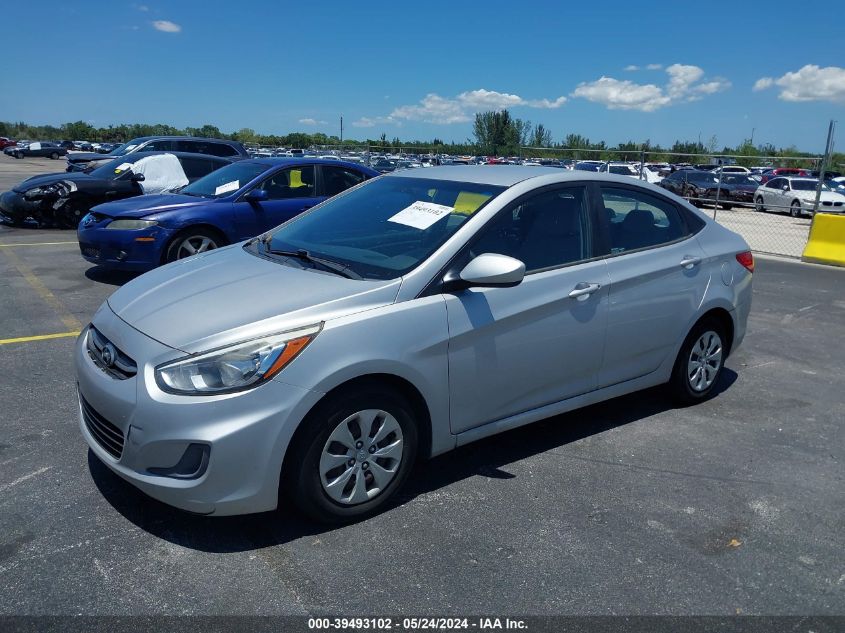 2016 Hyundai Accent Se VIN: KMHCT4AE2GU978603 Lot: 39493102