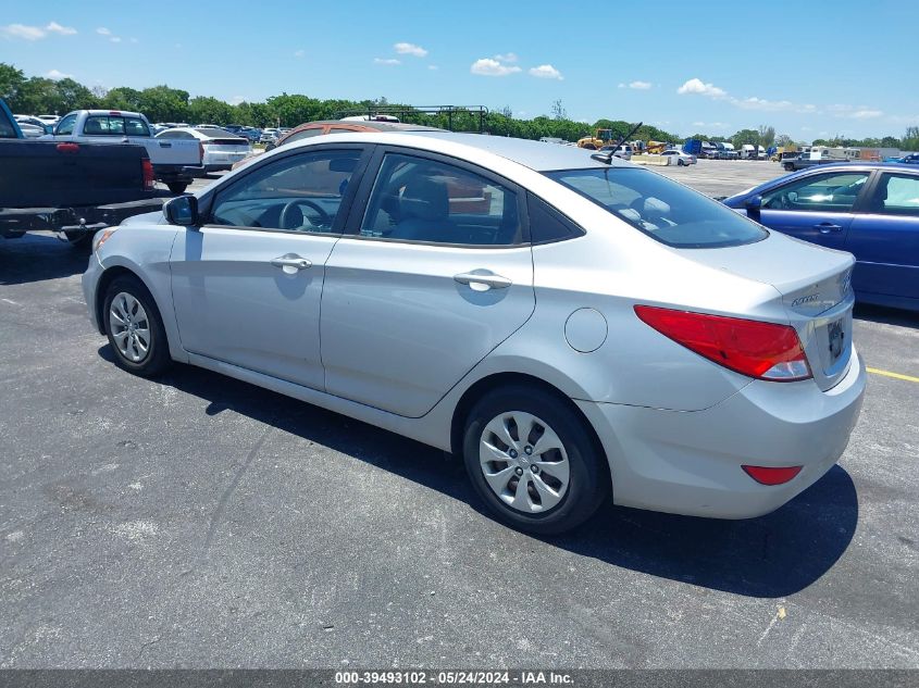 2016 Hyundai Accent Se VIN: KMHCT4AE2GU978603 Lot: 39493102