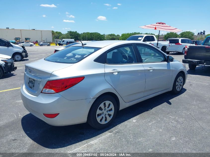 2016 Hyundai Accent Se VIN: KMHCT4AE2GU978603 Lot: 39493102