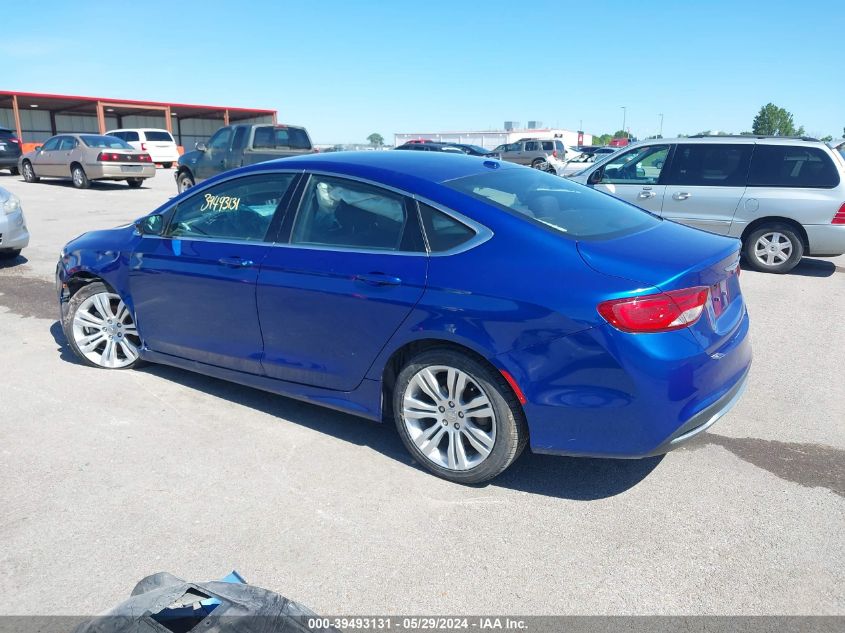 2015 Chrysler 200 Limited VIN: 1C3CCCAB8FN538905 Lot: 39493131