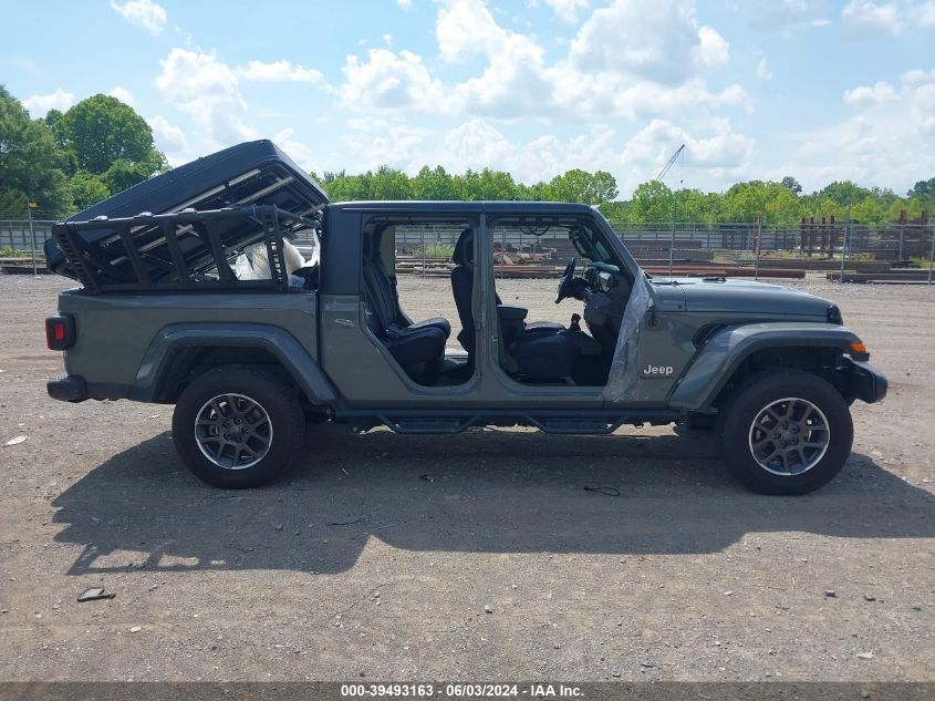 2022 Jeep Gladiator Overland 4X4 VIN: 1C6HJTFG6NL147653 Lot: 39493163