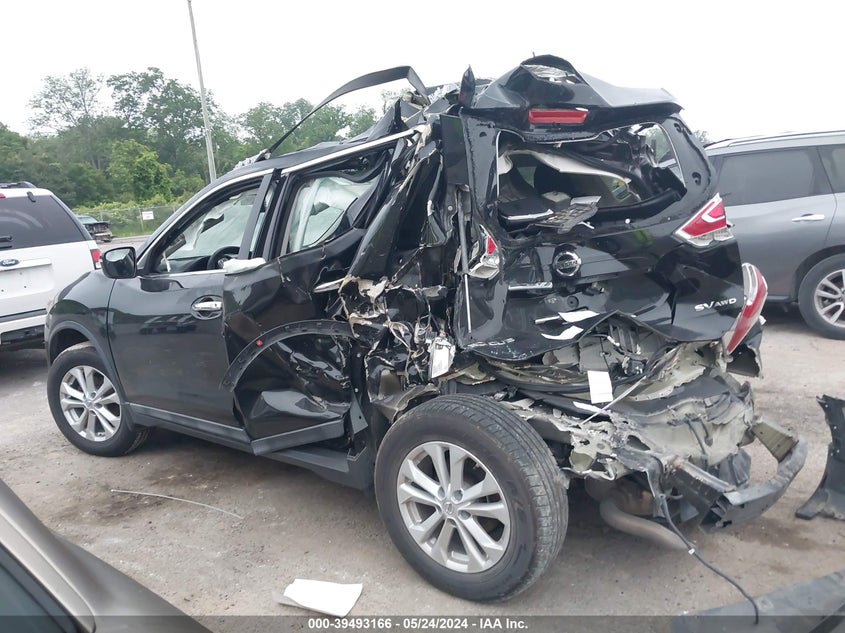 2015 Nissan Rogue Sv VIN: 5N1AT2MV3FC826020 Lot: 39493166