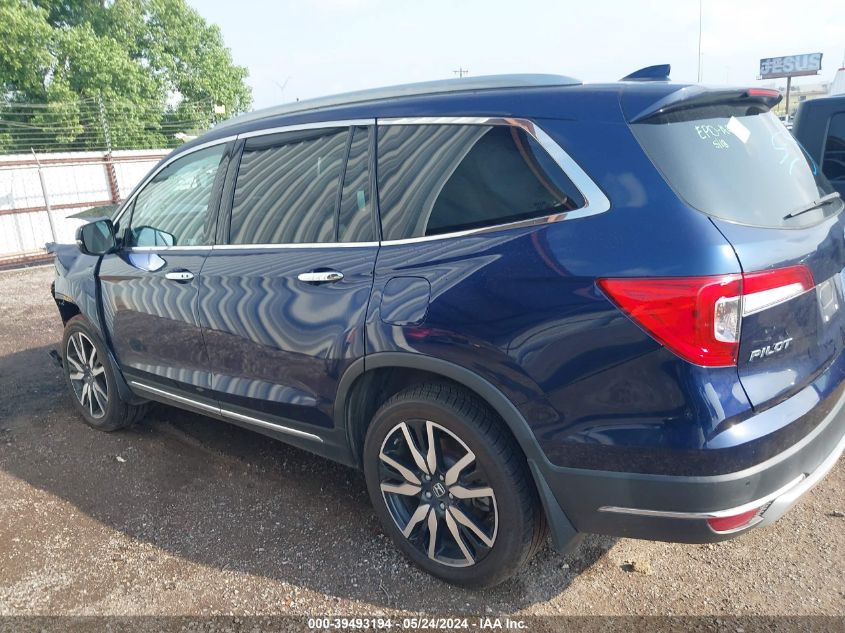 2019 Honda Pilot Touring VIN: 5FNYF6H99KB084718 Lot: 39493194