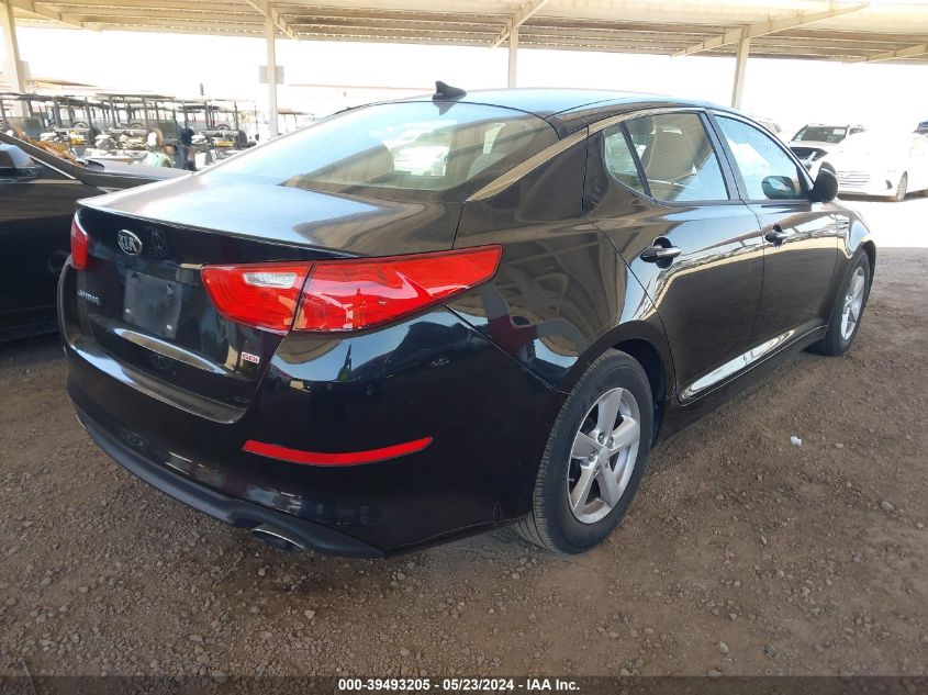 2015 Kia Optima Lx VIN: 5XXGM4A76FG504615 Lot: 39493205