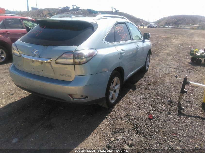 2010 Lexus Rx 350 VIN: 2T2BK1BA3AC015688 Lot: 39493209