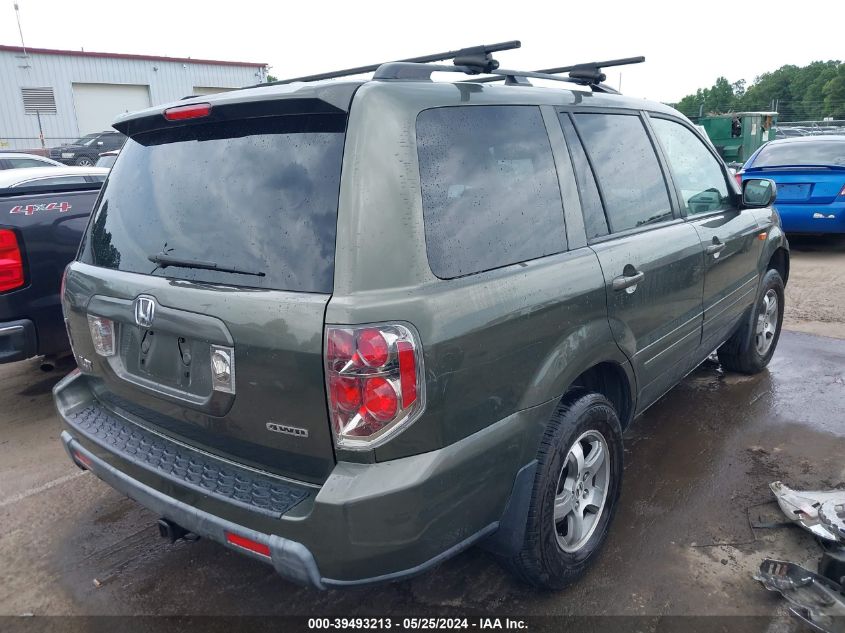 2006 Honda Pilot Ex-L VIN: 5FNYF185X6B027885 Lot: 39493213