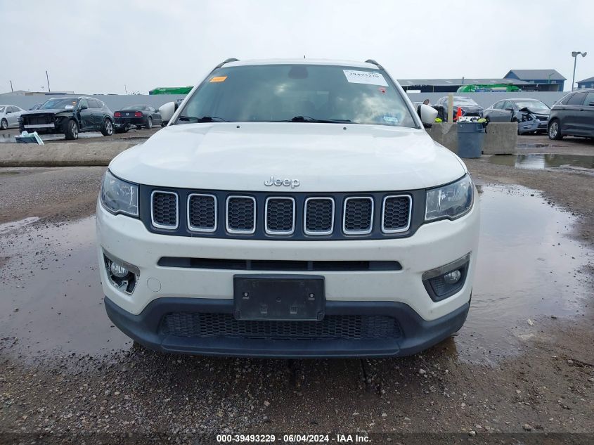 2019 Jeep Compass Latitude Fwd VIN: 3C4NJCBB2KT743431 Lot: 39493229