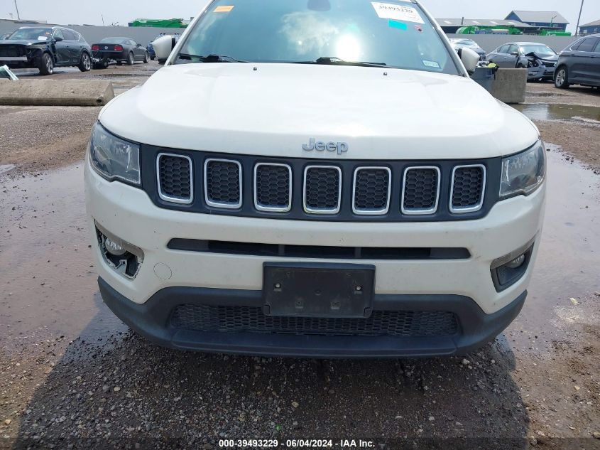 2019 Jeep Compass Latitude Fwd VIN: 3C4NJCBB2KT743431 Lot: 39493229