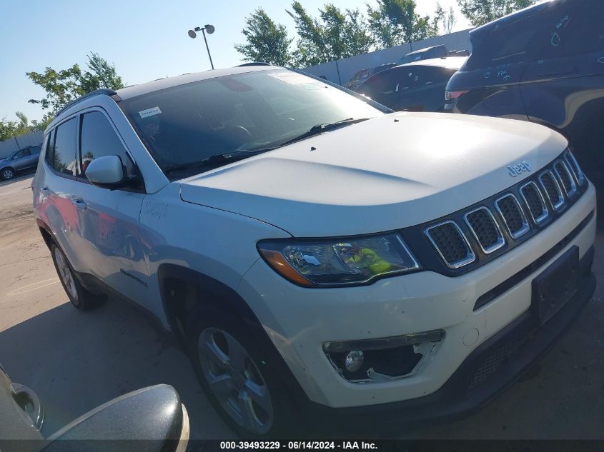 2019 Jeep Compass Latitude Fwd VIN: 3C4NJCBB2KT743431 Lot: 39493229