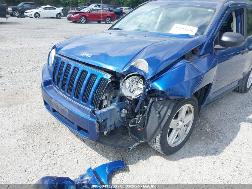 2009 Jeep Compass Sport VIN: 1J4FT47A19D190088 Lot: 39493230