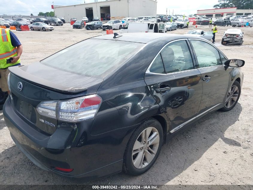 2010 Lexus Hs 250H VIN: JTHBB1BA5A2030758 Lot: 39493242