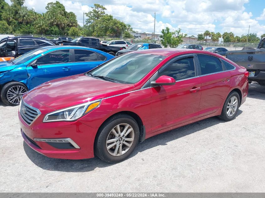 2015 Hyundai Sonata Se VIN: 5NPE24AF9FH141896 Lot: 39493249