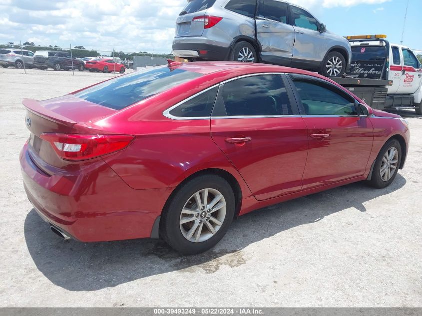 2015 Hyundai Sonata Se VIN: 5NPE24AF9FH141896 Lot: 39493249