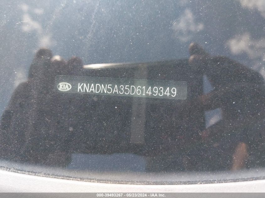 2013 Kia Rio Sx VIN: KNADN5A35D6149349 Lot: 39493267