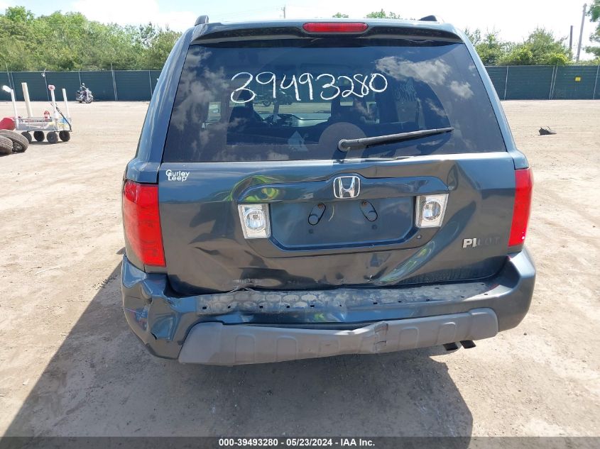 2005 Honda Pilot Ex VIN: 5FNYF18475B021788 Lot: 39493280