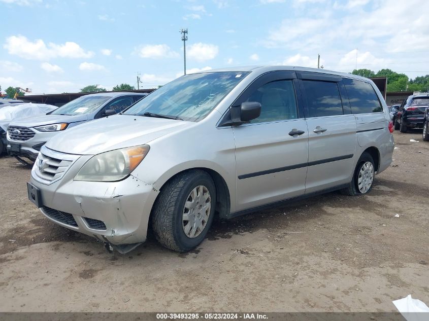 2009 Honda Odyssey Lx VIN: 5FNRL382X9B039571 Lot: 39493295