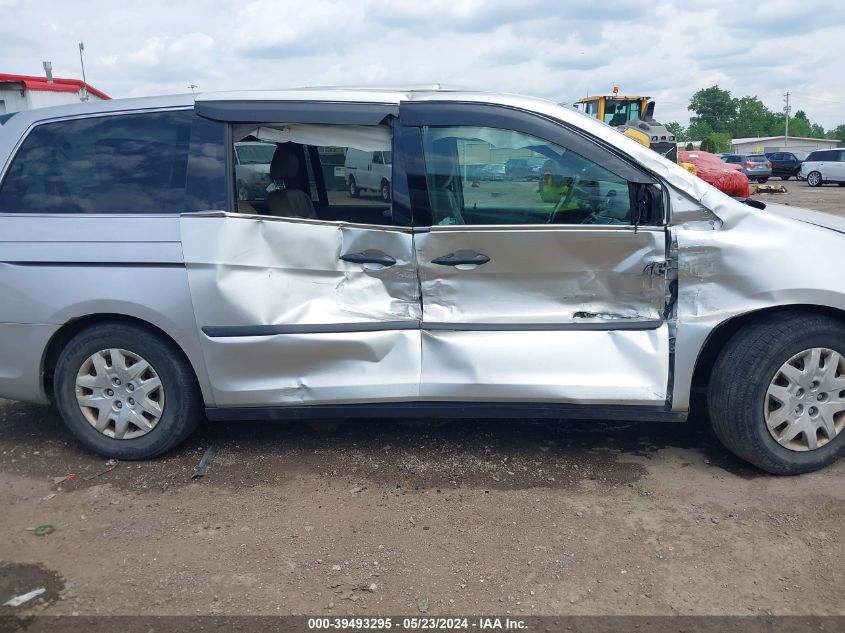 2009 Honda Odyssey Lx VIN: 5FNRL382X9B039571 Lot: 39493295