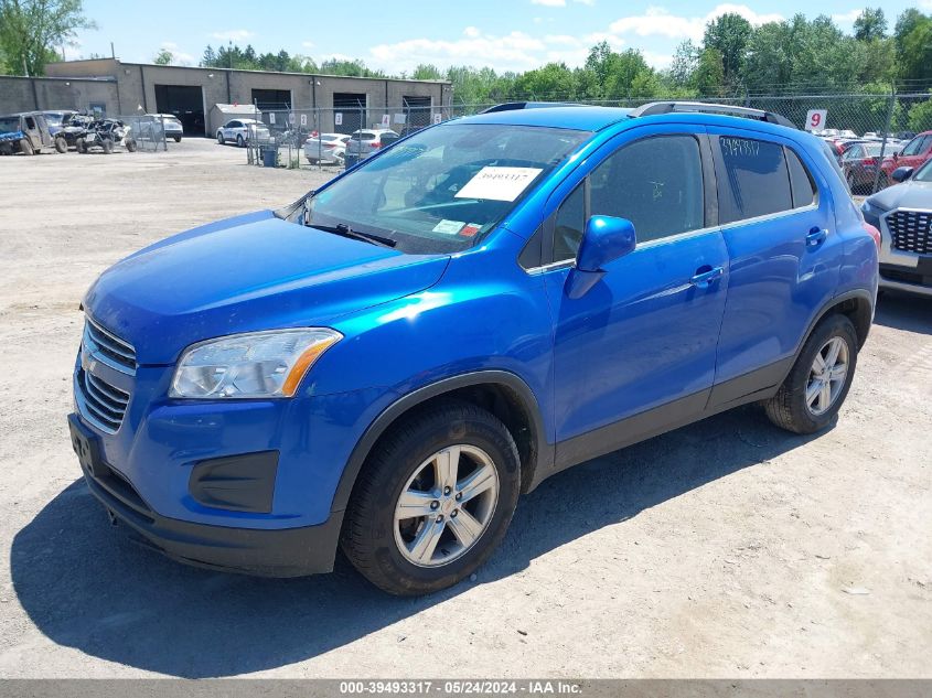 2016 Chevrolet Trax Lt VIN: KL7CJPSB2GB738489 Lot: 39493317