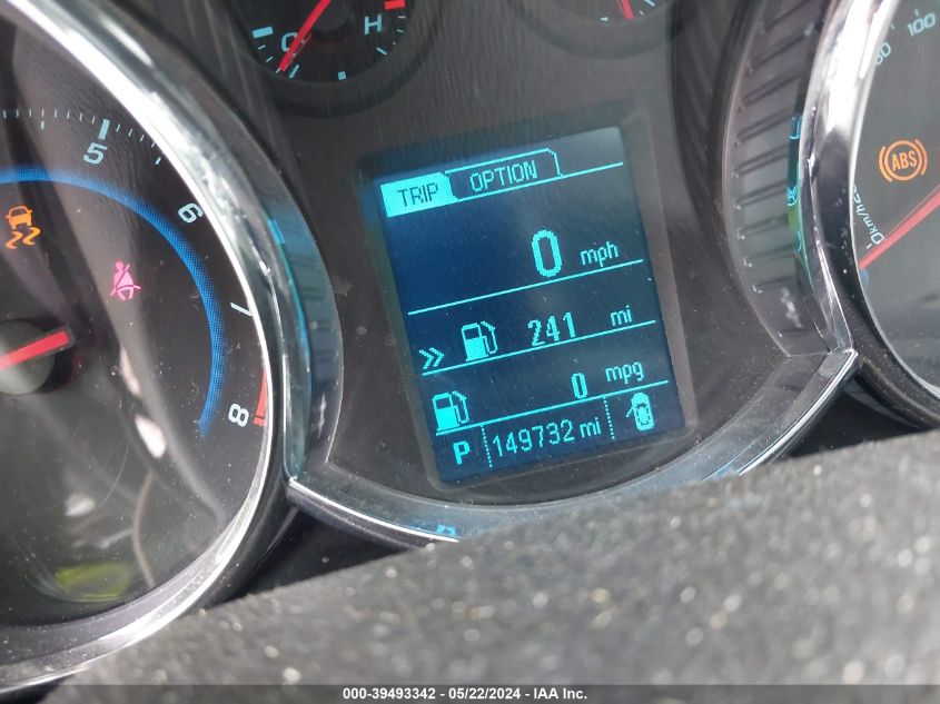 2014 Chevrolet Cruze 1Lt Auto VIN: 1G1PC5SB6E7212345 Lot: 39493342