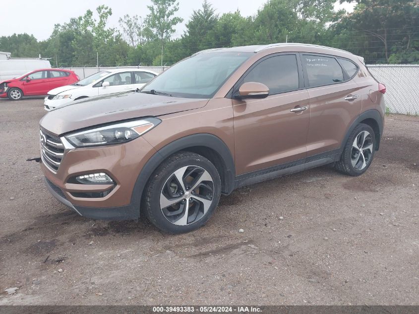 2016 Hyundai Tucson Limited VIN: KM8J3CA20GU061005 Lot: 39493383