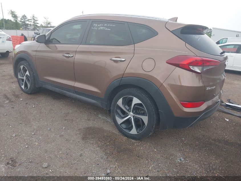 2016 Hyundai Tucson Limited VIN: KM8J3CA20GU061005 Lot: 39493383